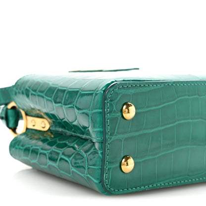 Louis Vuitton Crocodile Mini Capucines Emeraude 7 of 9