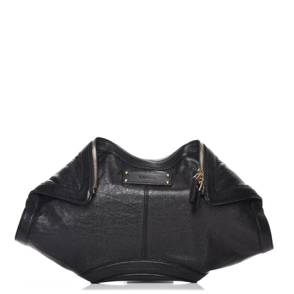 Alexander McQueen Calfskin De Manta Clutch Black 1 of 7