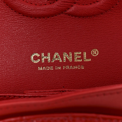 Chanel Patent Calfskin Quilted Medium Double Flap Red 6 of 10