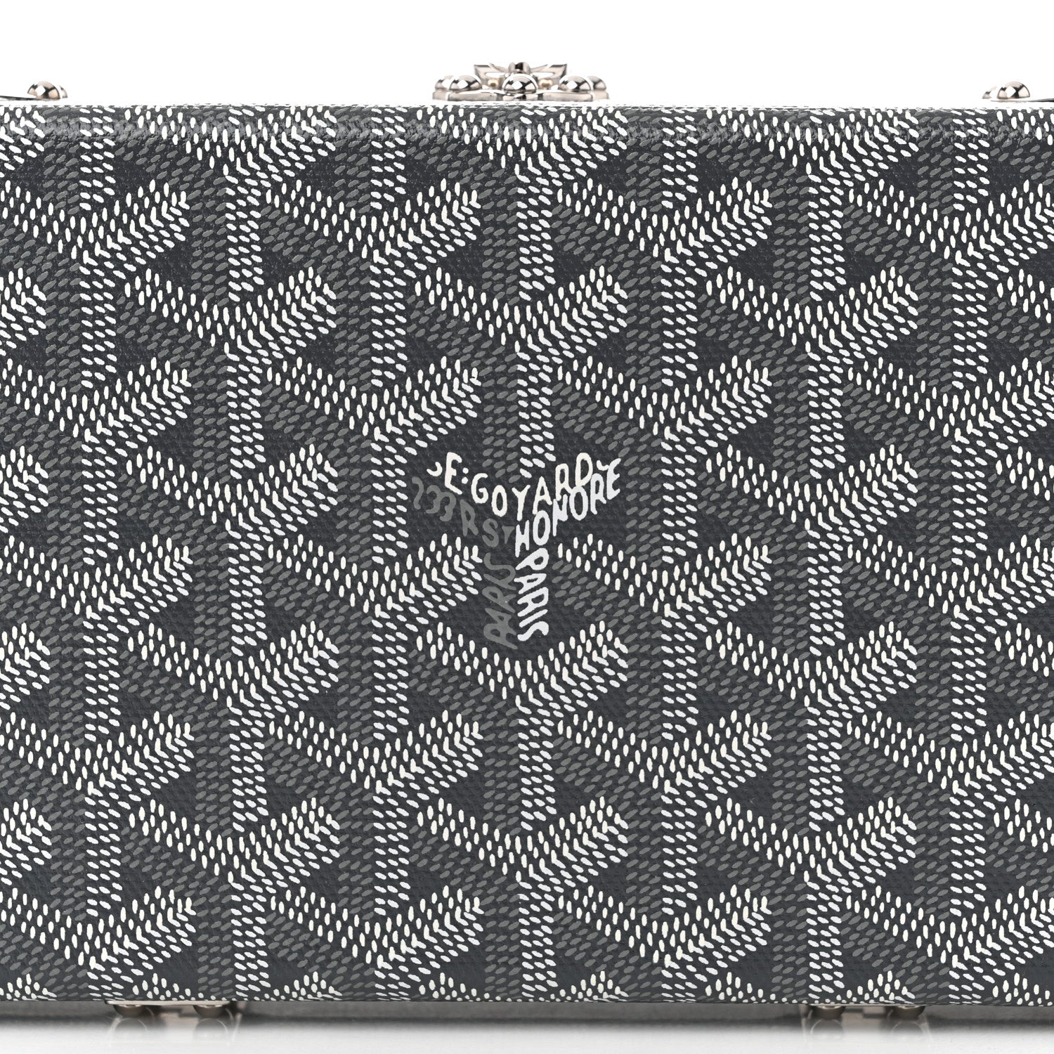 Goyard Goyardine Minaudiere Trunk Bag Grey 12 of 17