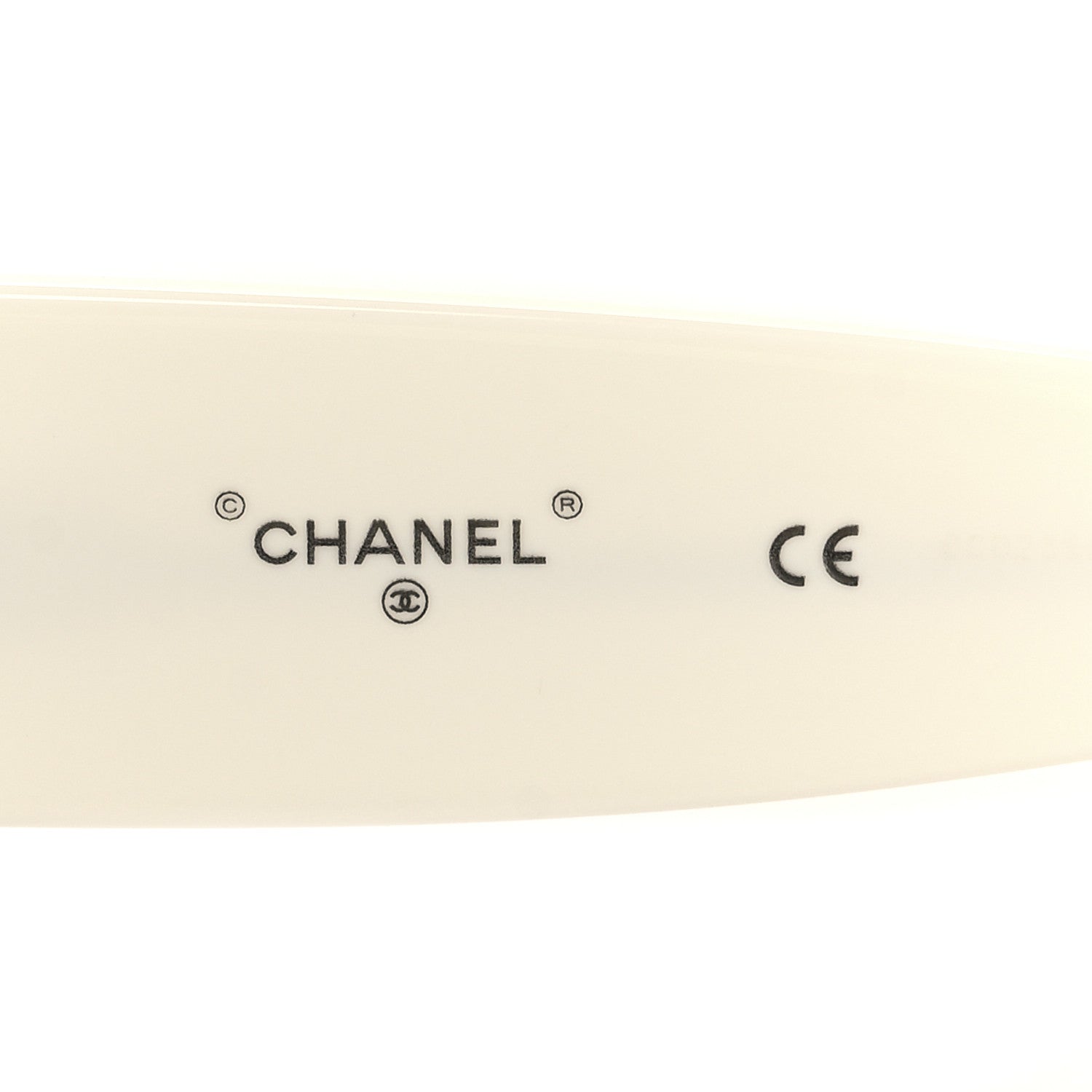 Chanel Acetate Shield Sunglasses 71476-A White 5 of 8