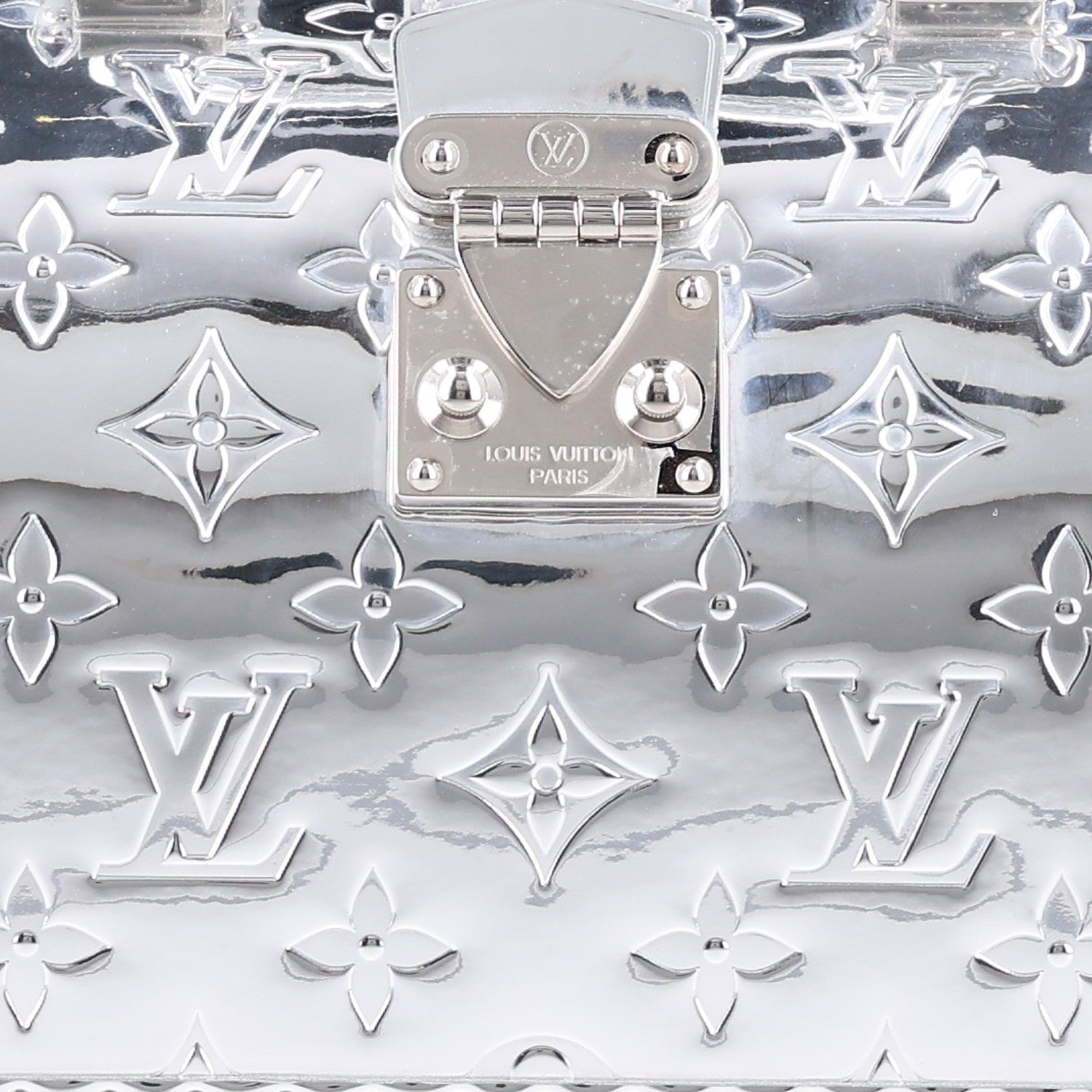 Louis Vuitton Monogram Miroir Speedy Trunk 20 Silver 7 of 9