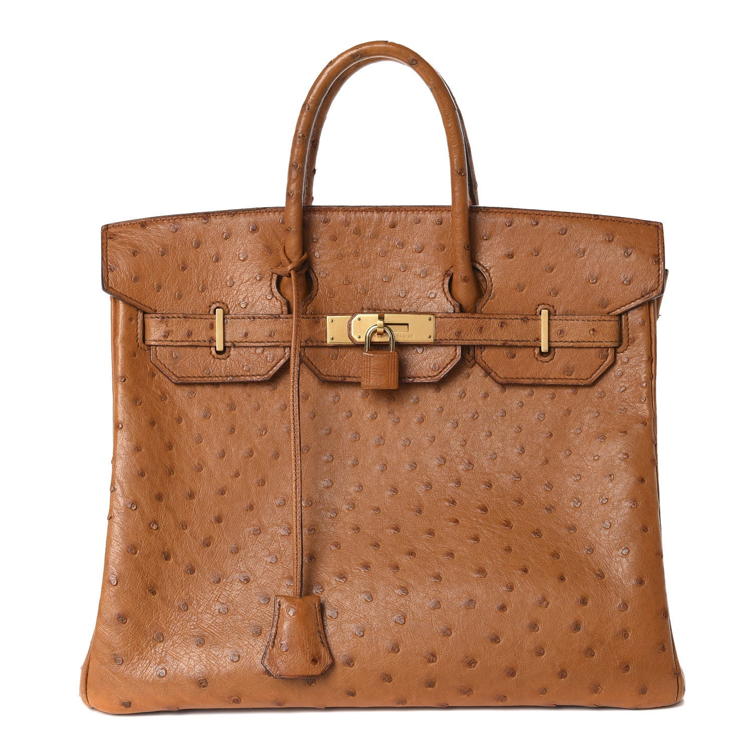 Hermes Ostrich HAC Birkin 32 Gold 1 of 20