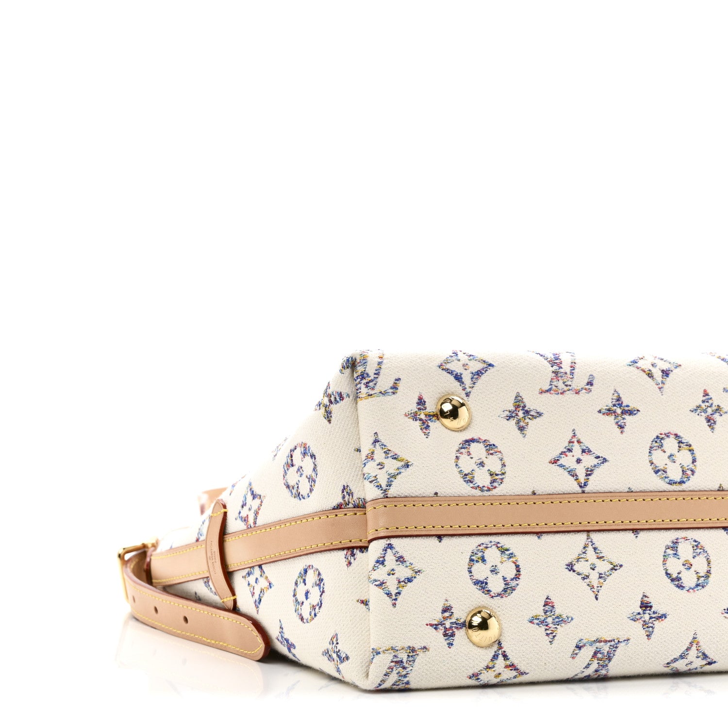 Louis Vuitton Monogram Jacquard CarryAll PM Multicolor Beige 10 of 12