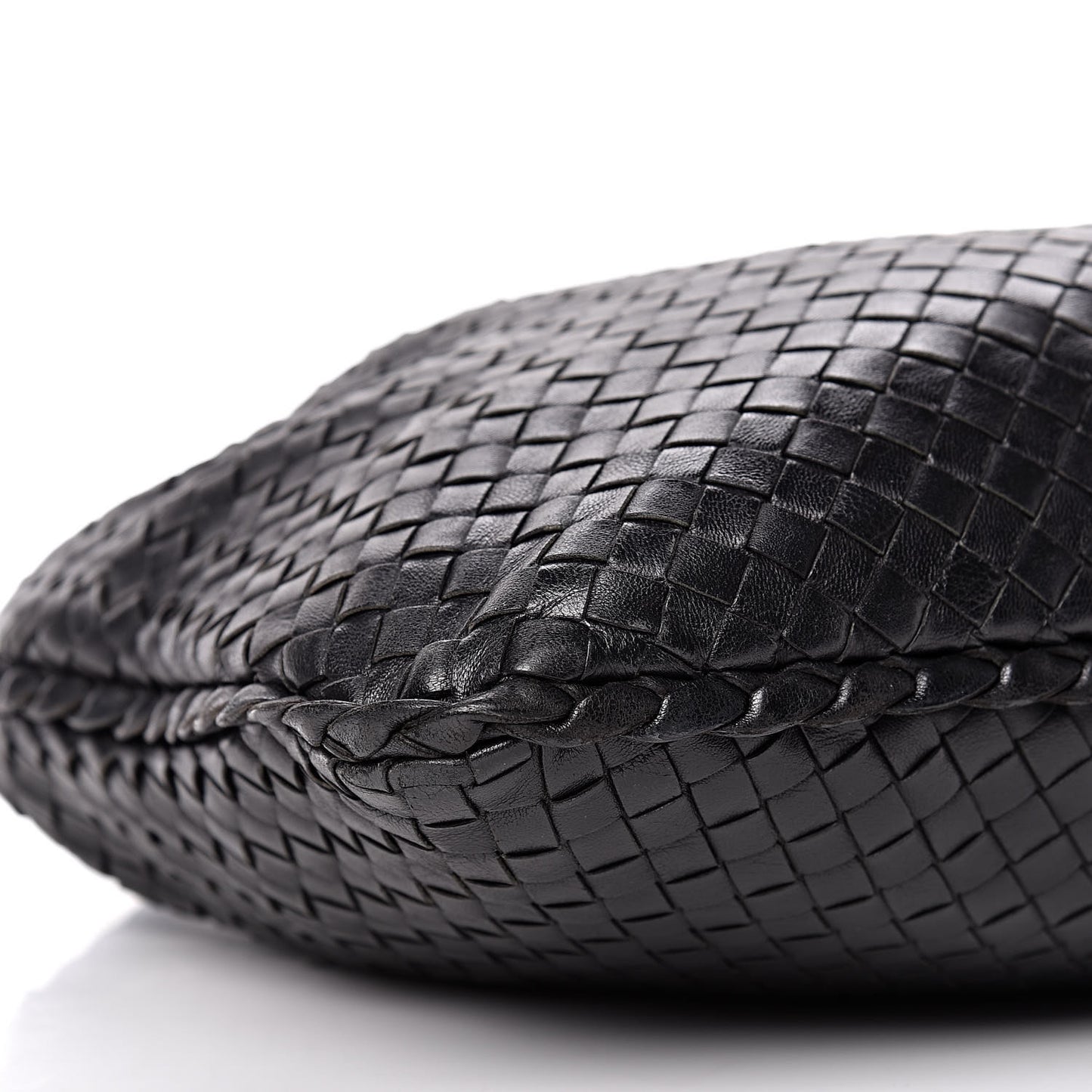 Nappa Intrecciato Medium Veneta Hobo Black