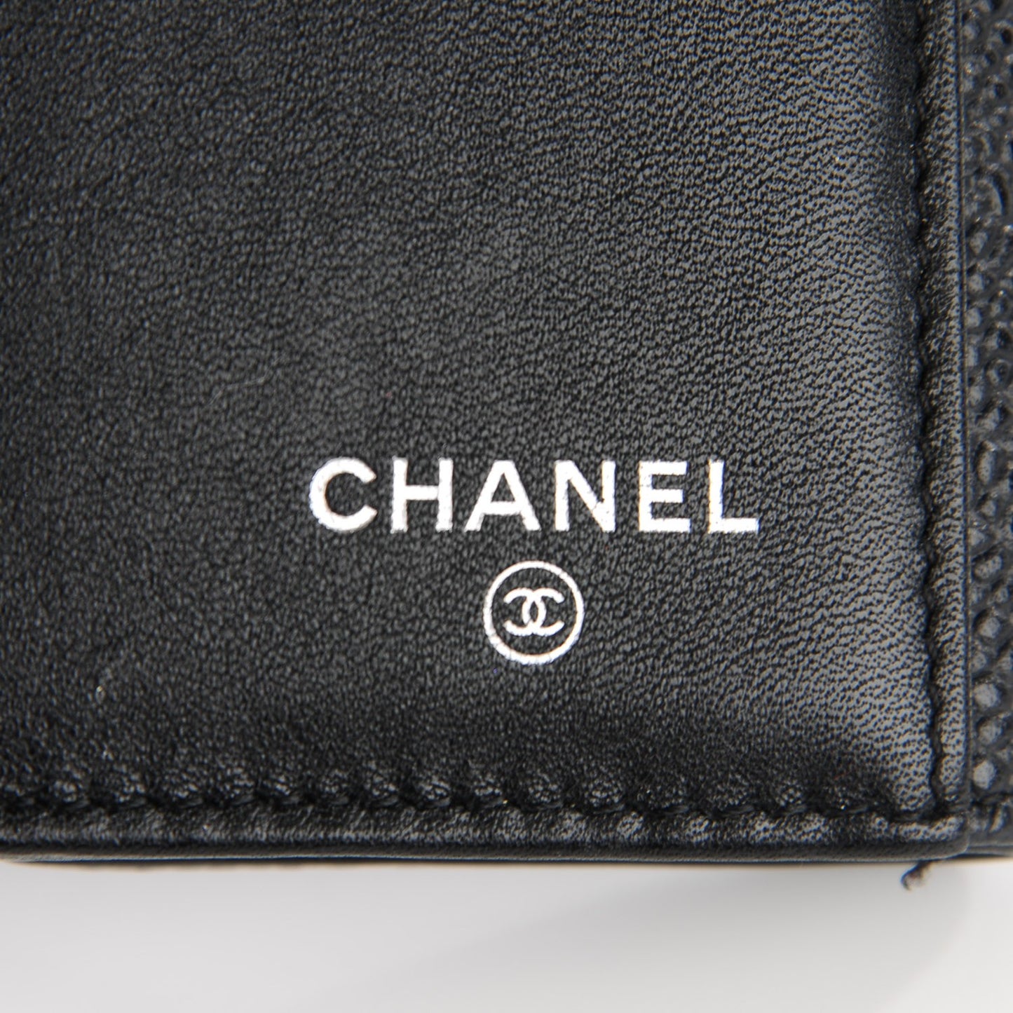 Caviar CC Long Flap Wallet Black