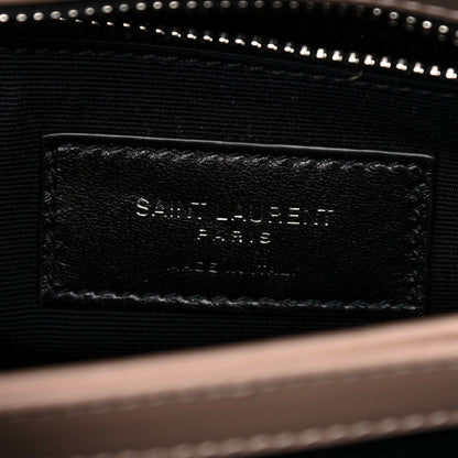 Saint Laurent Calfskin Y Quilted Monogram Toy Loulou Crossbody Bag Dark Beige 6 of 10