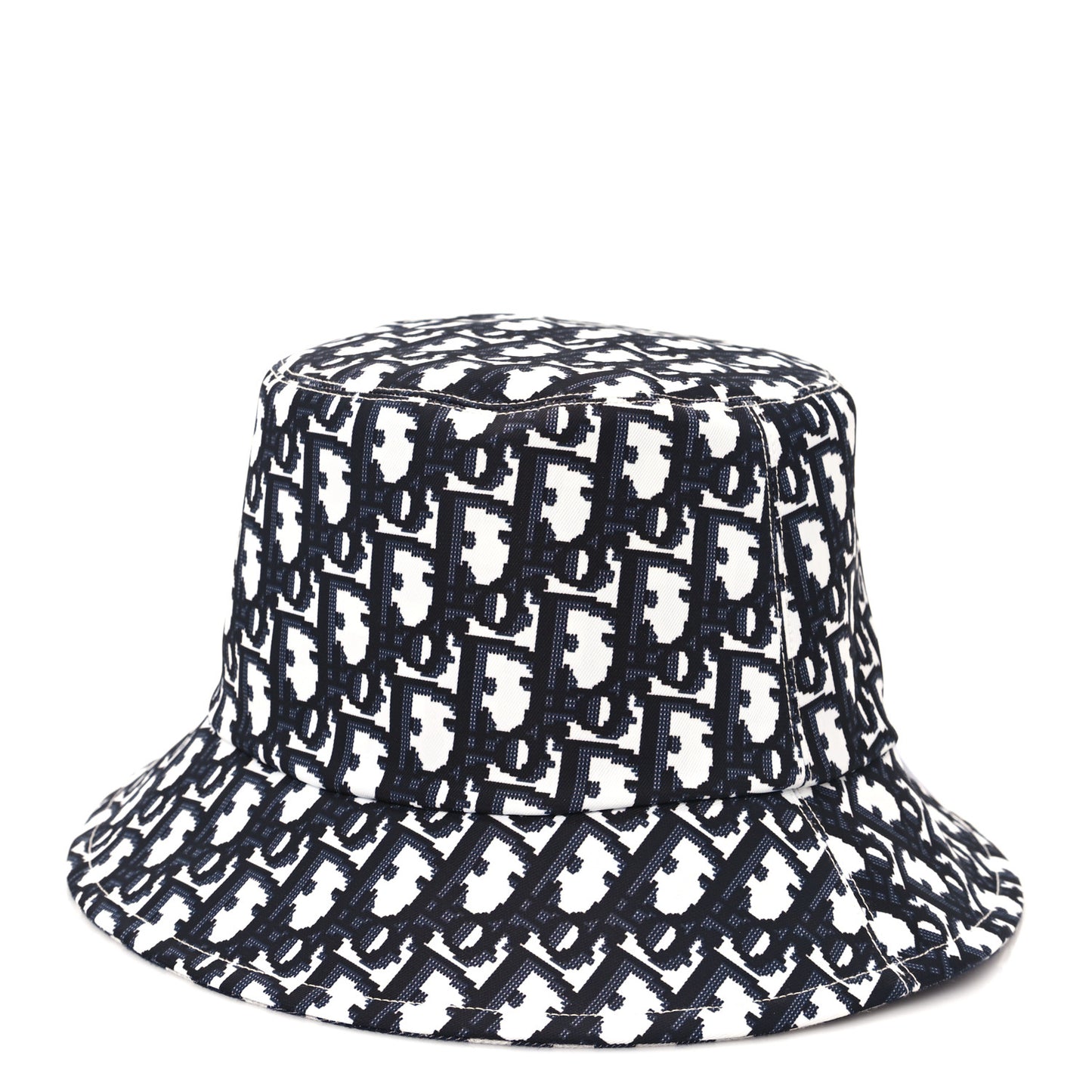 Gingham Reversible Teddy-D Brim Bucket Hat 57 Black White