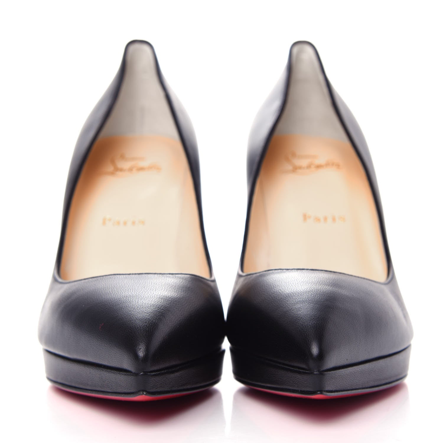 Christian Louboutin Shiny Nappa Pigalle Plato 100 Pumps 38 Black 2 of 10