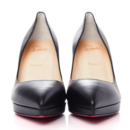 Christian Louboutin Shiny Nappa Pigalle Plato 100 Pumps 38 Black 2 of 10