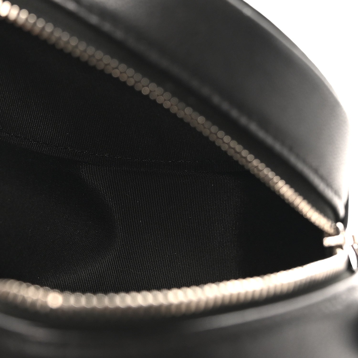 Chanel Goatskin Camellia Quilted Round Clutch With Chain Black 5 of 10