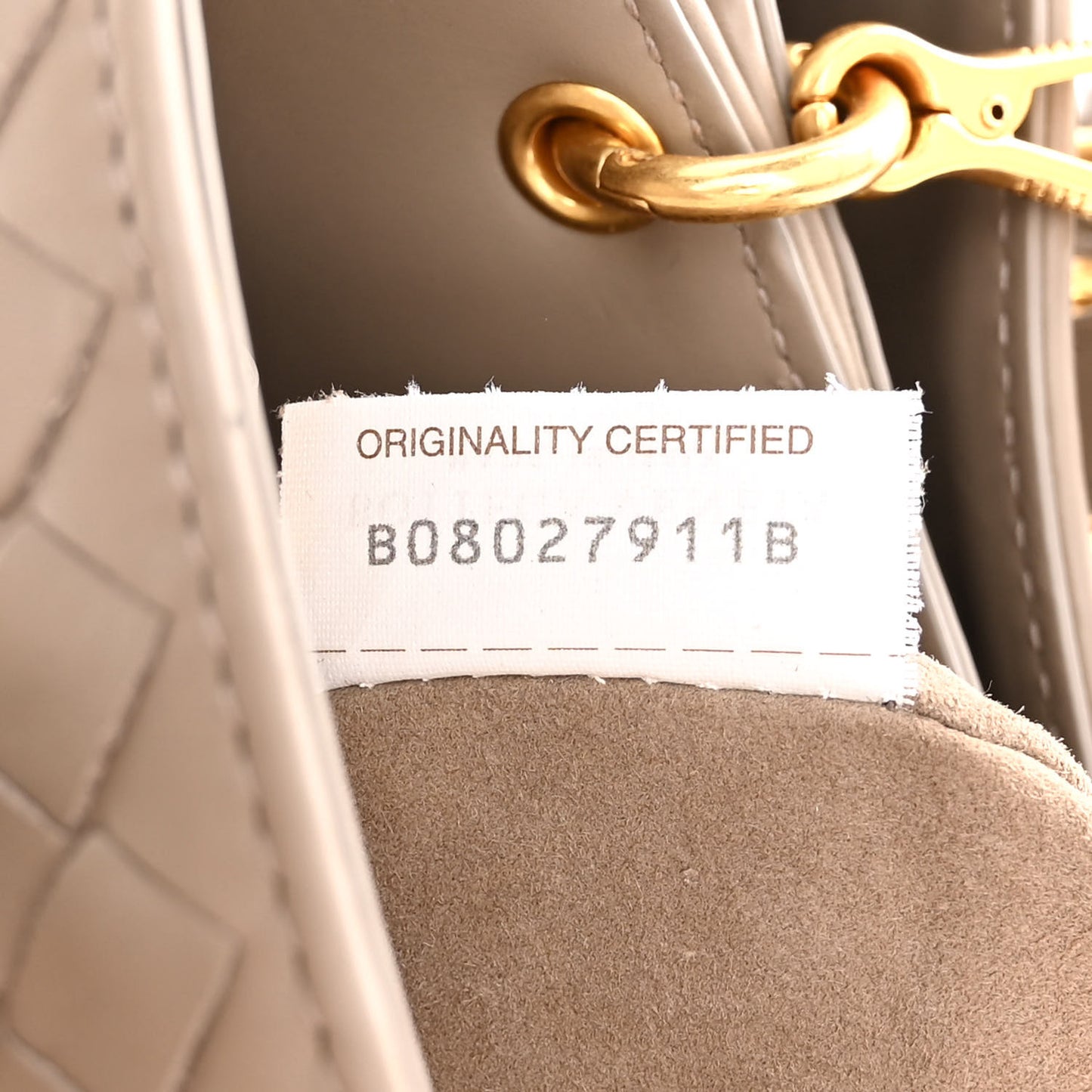 Light Calf Intrecciato Small Roma Beige