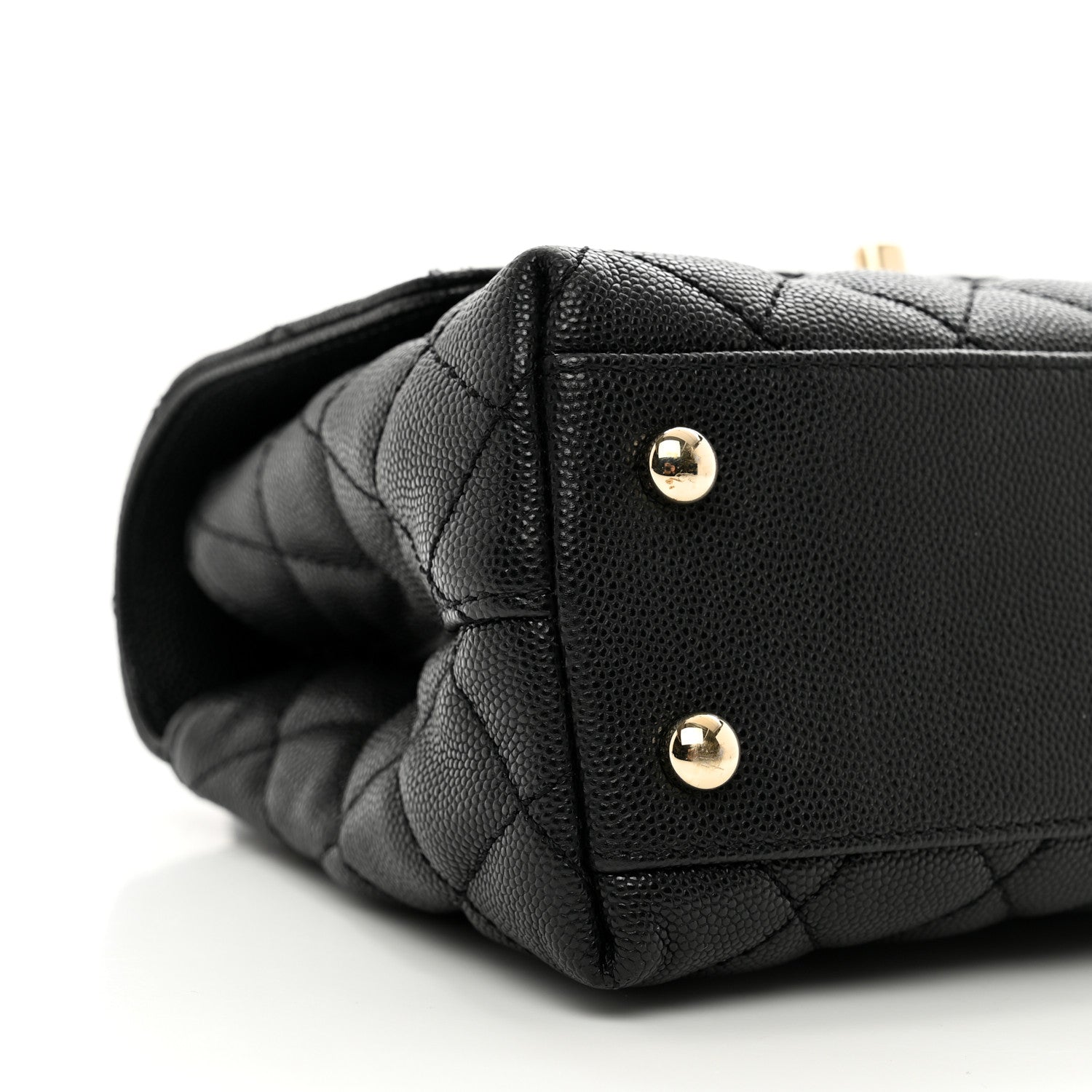 Chanel Caviar Quilted Mini Coco Handle Flap Black 9 of 10