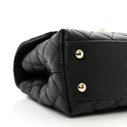 Chanel Caviar Quilted Mini Coco Handle Flap Black 9 of 10