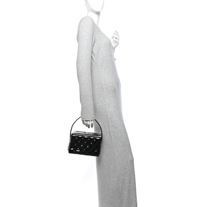 Chanel Patent Quilted Vanity Clutch Black 2 of 11