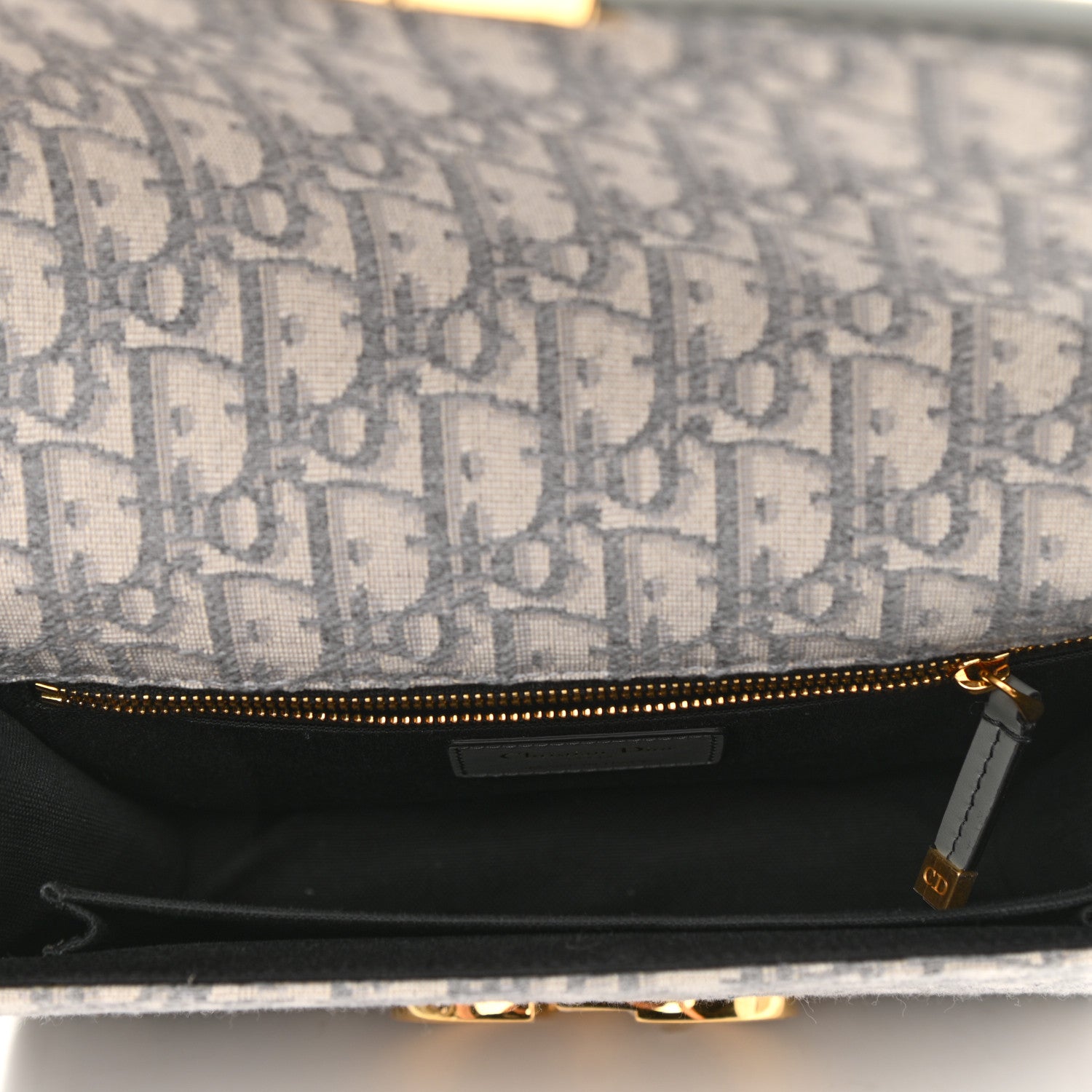 Christian Dior Oblique 30 Montaigne Flap Bag Grey 5 of 7