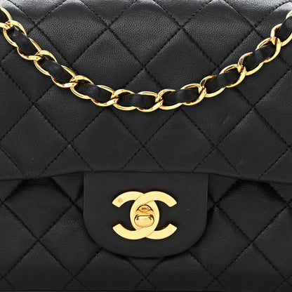 Chanel Lambskin Quilted Small Double Flap Black 10 of 14