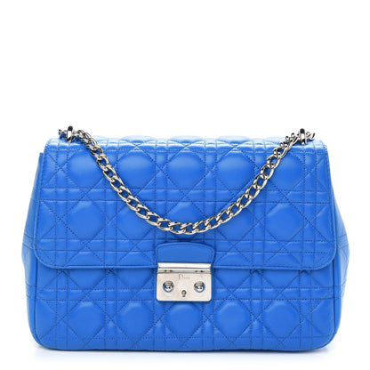Christian Dior Lambskin Cannage Large Miss Dior Flap Blue 1 of 8