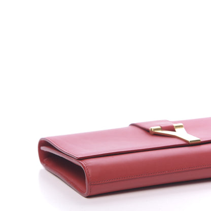 Saint Laurent Calfskin Classic Y Ligne Clutch Red 7 of 11