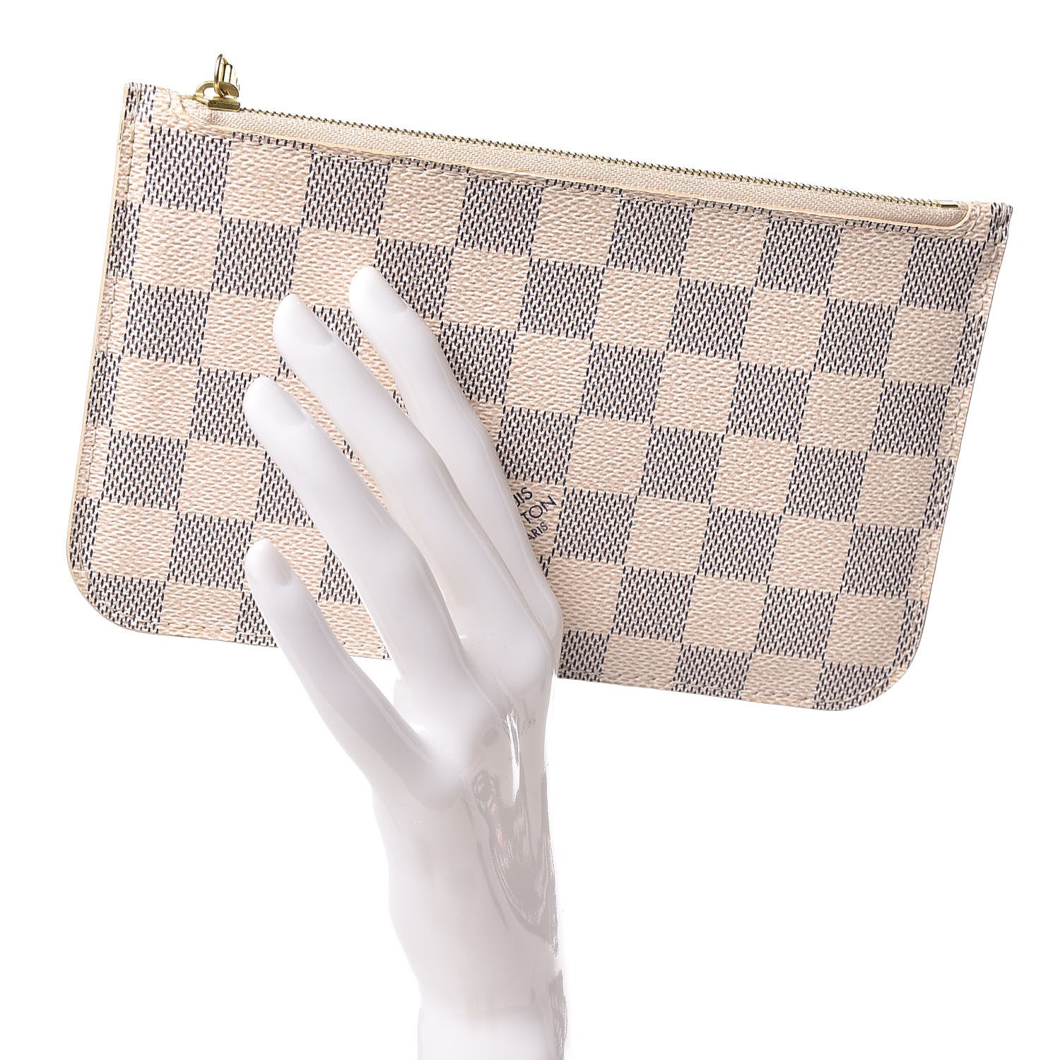 Louis Vuitton Damier Azur Neverfull PM Pochette 2 of 9