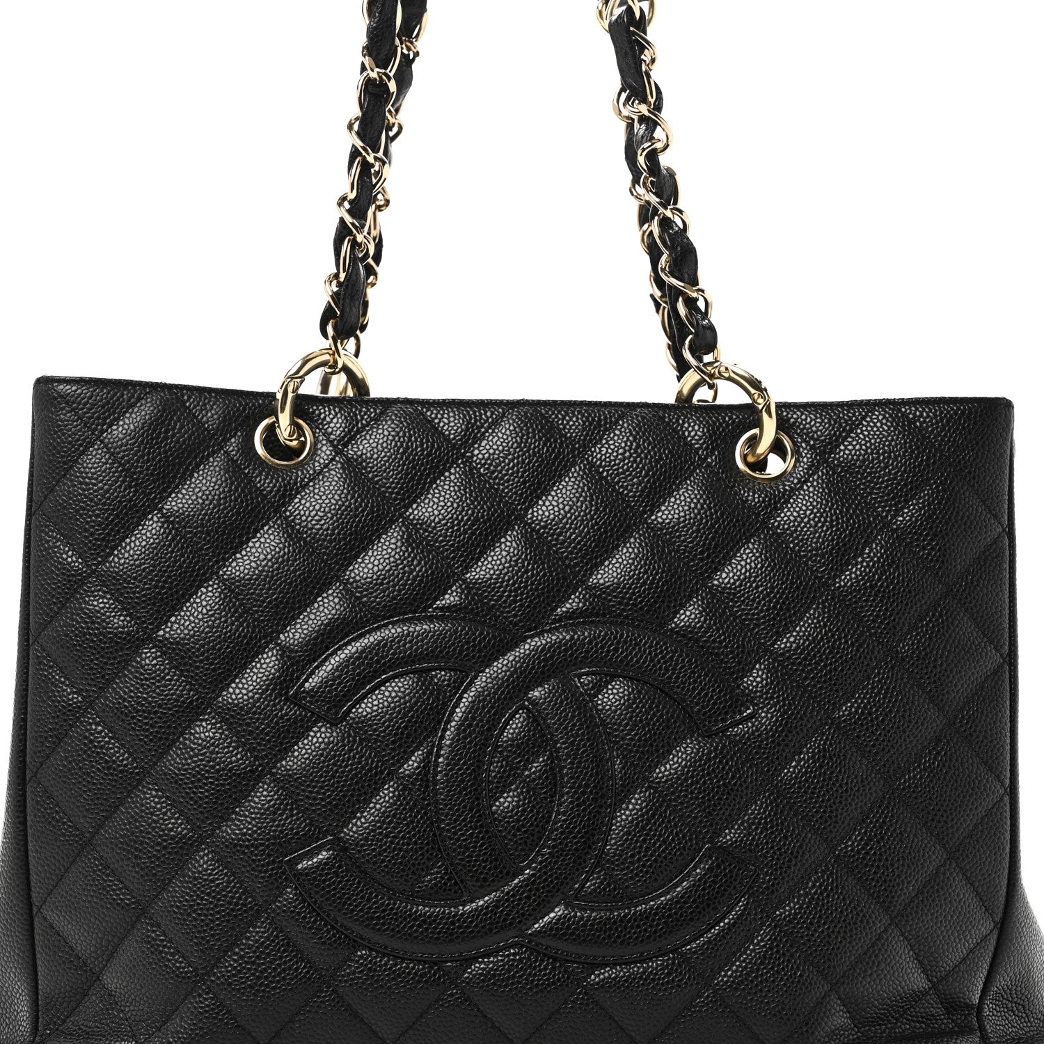 Chanel Caviar Quilted Grand Shopping Tote GST Black 8 of 10