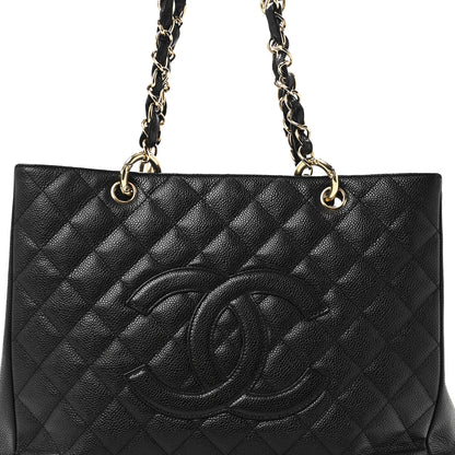 Chanel Caviar Quilted Grand Shopping Tote GST Black 8 of 10