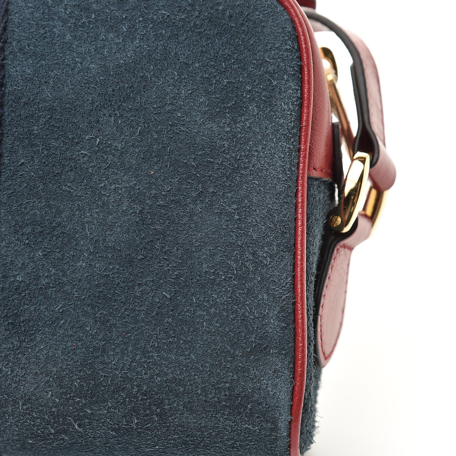 Gucci Suede Calfskin Web Mini Ophidia Shoulder Bag New Blue Romantic Cherry 12 of 12