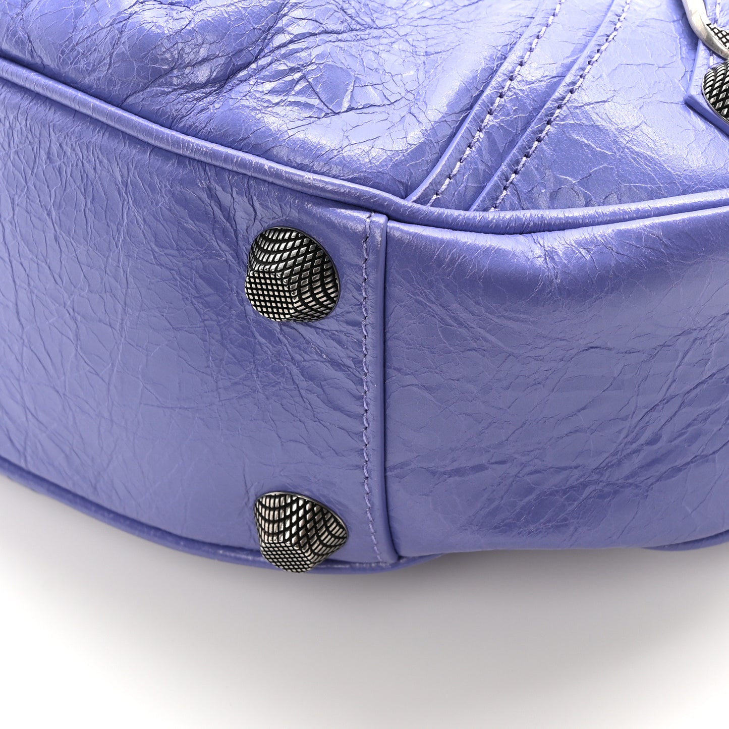 Agneau Arena Small Le Cagole Shoulder Bag  Mauve