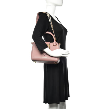 Burberry Soft Grain Calfskin Small Buckle Tote Dusty Pink 2 of 13