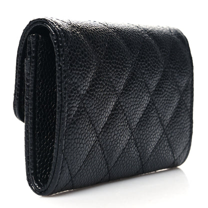 Chanel Caviar Quilted Flap Card Holder Black 3 of 9