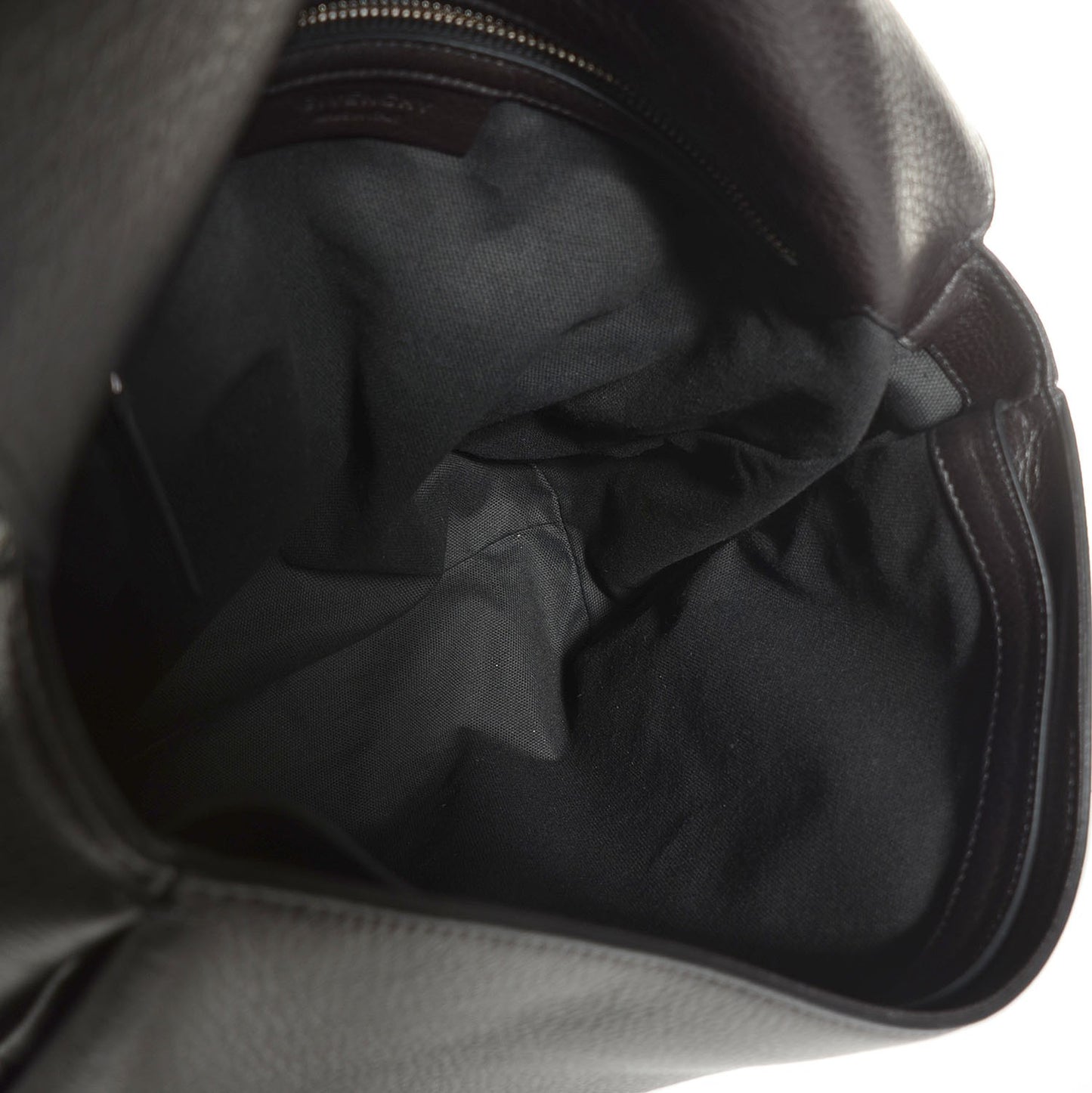Waxy Grained Calfskin Medium Pandora Pure Flap Bag Black