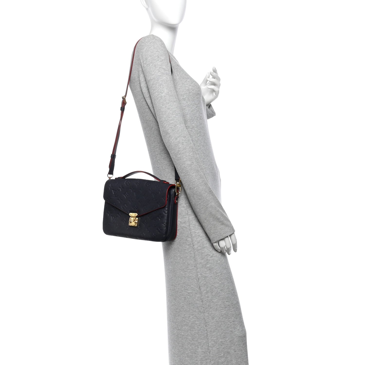 Louis Vuitton Empreinte Pochette Metis Marine Rouge 2 of 14