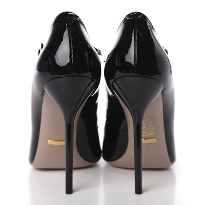 Gucci Patent Beverly T-Strap High Heel Pumps 40 Black 6 of 9