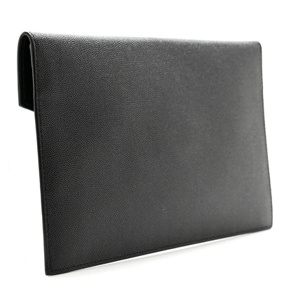 Saint Laurent Grain De Poudre Uptown Pouch Black 3 of 7