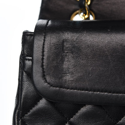 Chanel Lambskin Quilted Small Double Flap Black 10 of 15