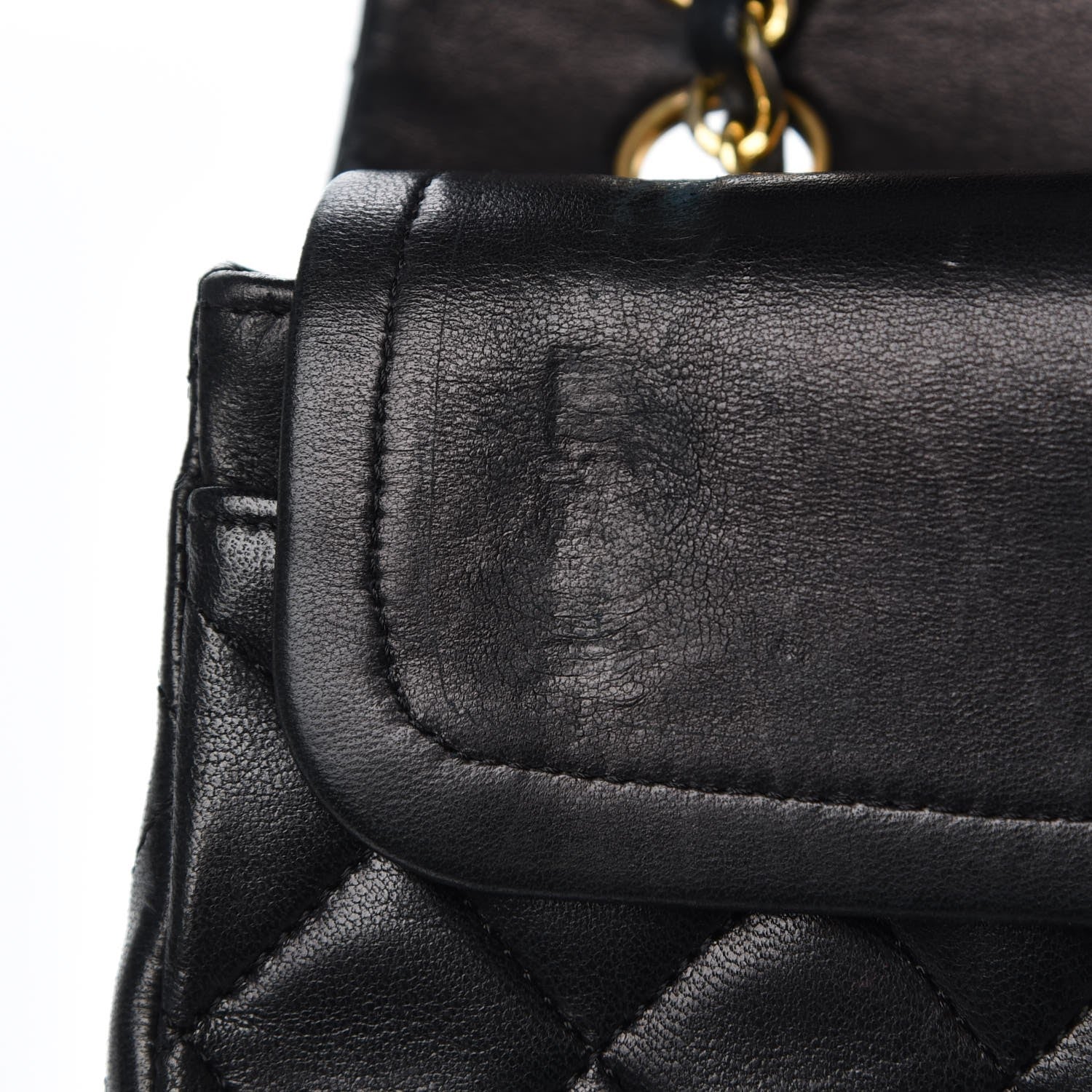 Chanel Lambskin Quilted Small Double Flap Black 10 of 15