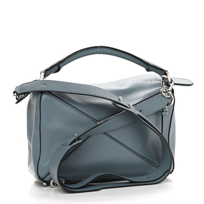 Loewe Calfskin Small Puzzle Bag Stone Blue 3 of 14