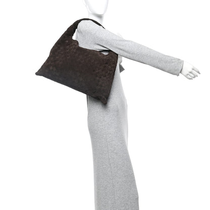 Bottega Veneta Suede Intrecciato Small Hop Fondant 2 of 10