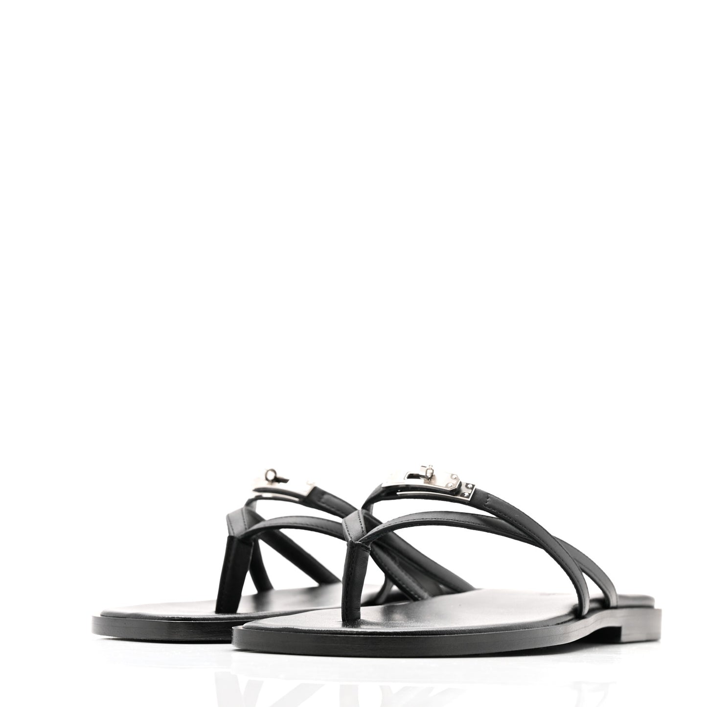 Calfskin Miss Sandals 36 Black