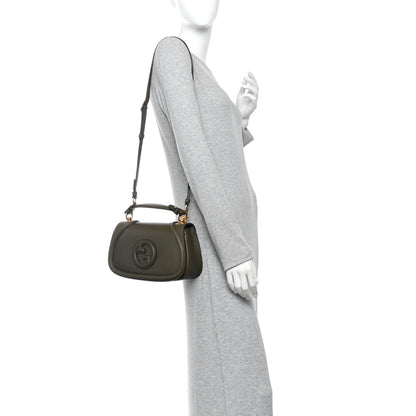Gucci Roxy Calfskin Medium Blondie Top Handle Bag Luscious Green 2 of 11