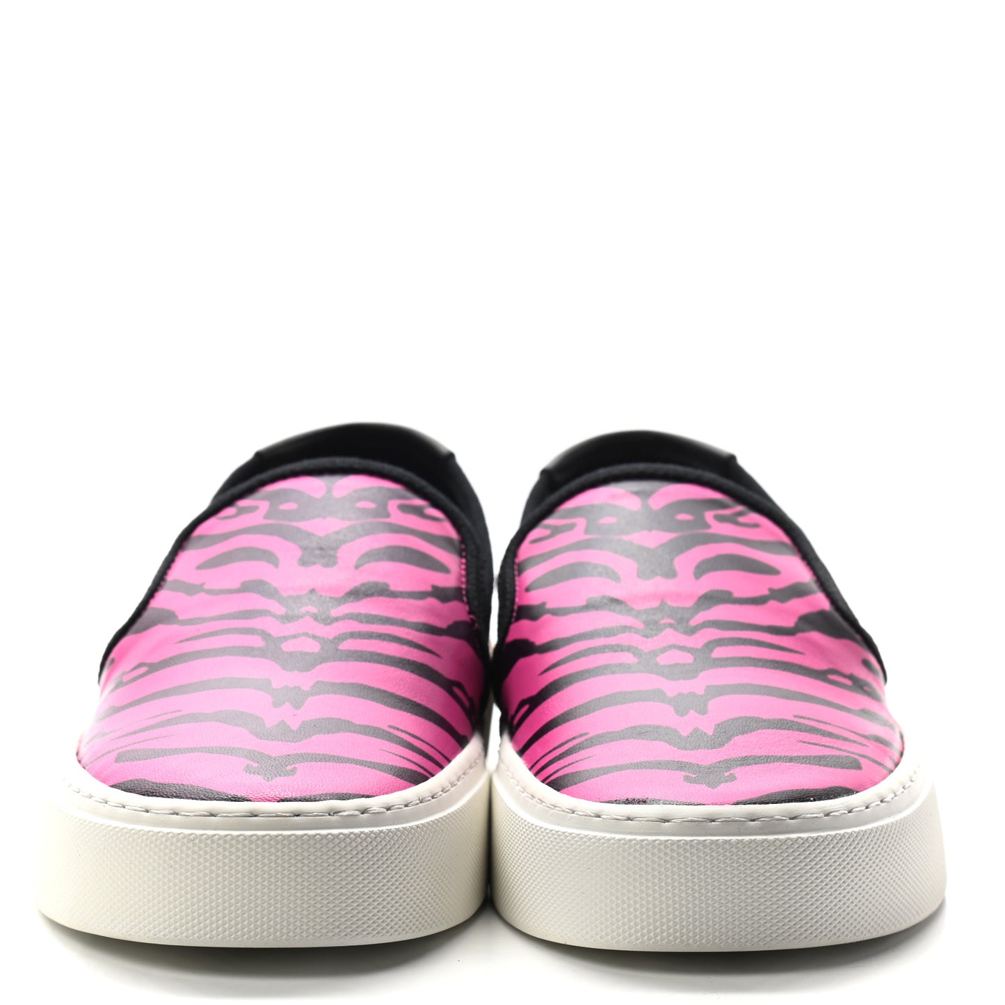 Nappa Zebra Womens Venice Slip On Sneakers 39 Fuchsia Black