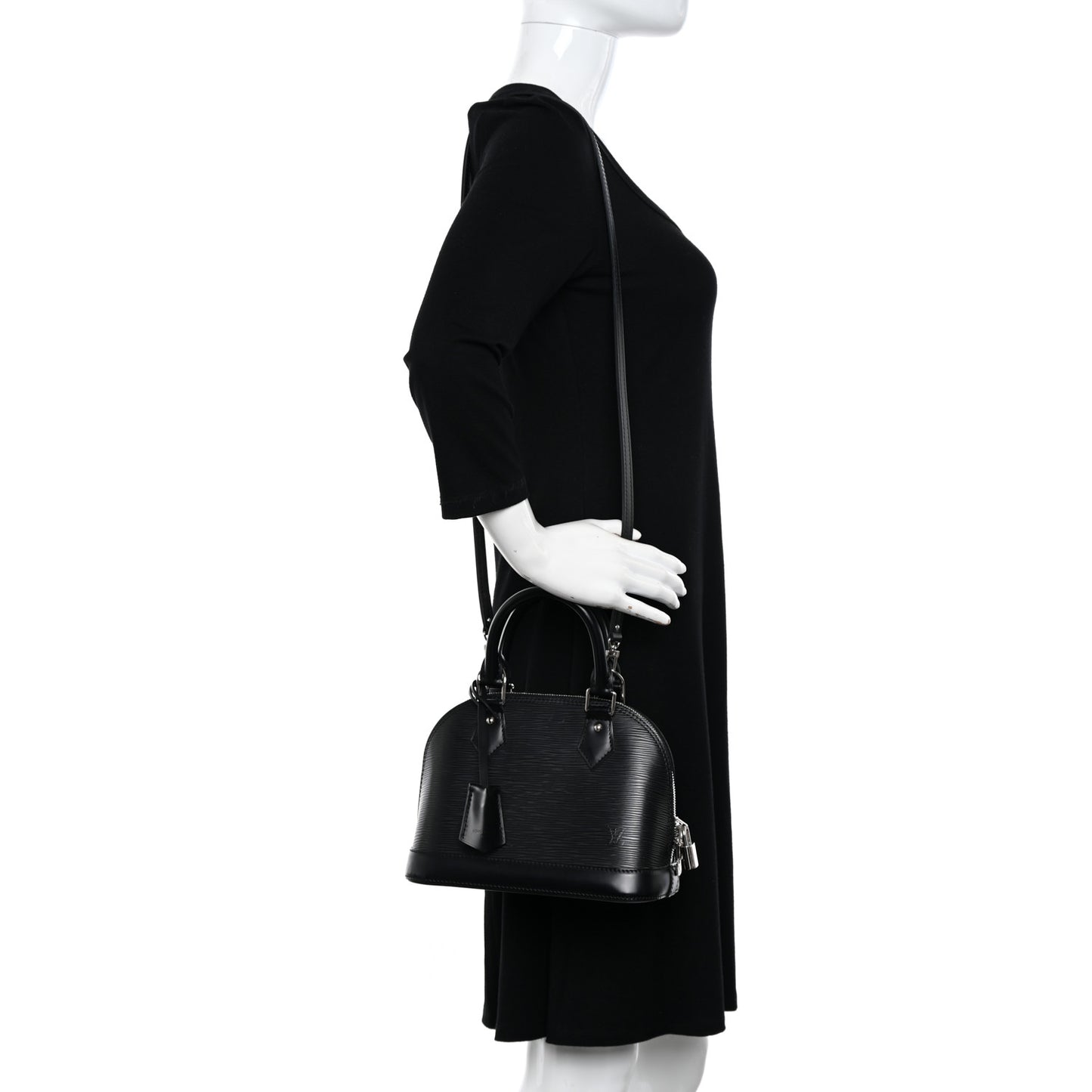 LOUIS VUITTON Epi Alma BB Black