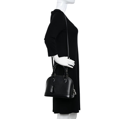 Louis Vuitton LOUIS VUITTON Epi Alma BB Black 2 of 11
