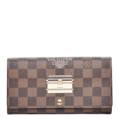 Louis Vuitton Damier Ebene Trunks and Locks Sarah Wallet 1 of 7