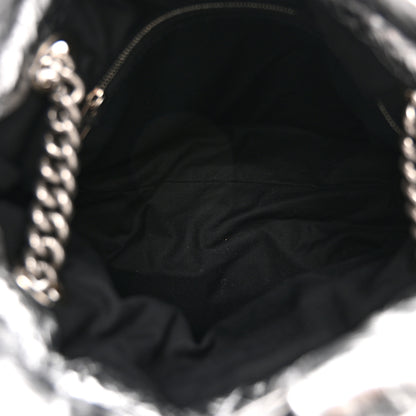 Balenciaga Crushed Calfskin Quilted Crush Small Tote Bag Silver 5 of 10