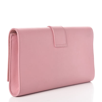 Saint Laurent Calfskin Classic Y Ligne Clutch Dark Rose 3 of 8