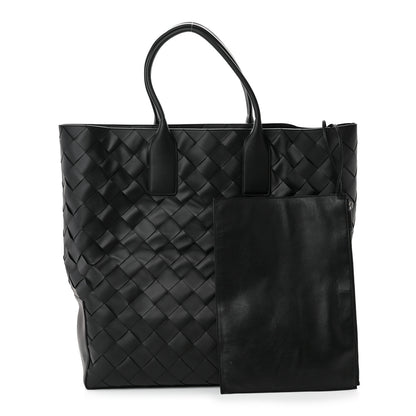 Bottega Veneta Nappa Intrecciato Shopping Tote Black 1 of 11