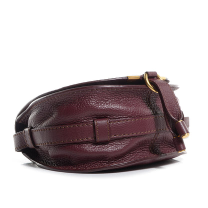 Chloe Calfskin Mini Marcie Round Crossbody Bag Wild Purple 4 of 10