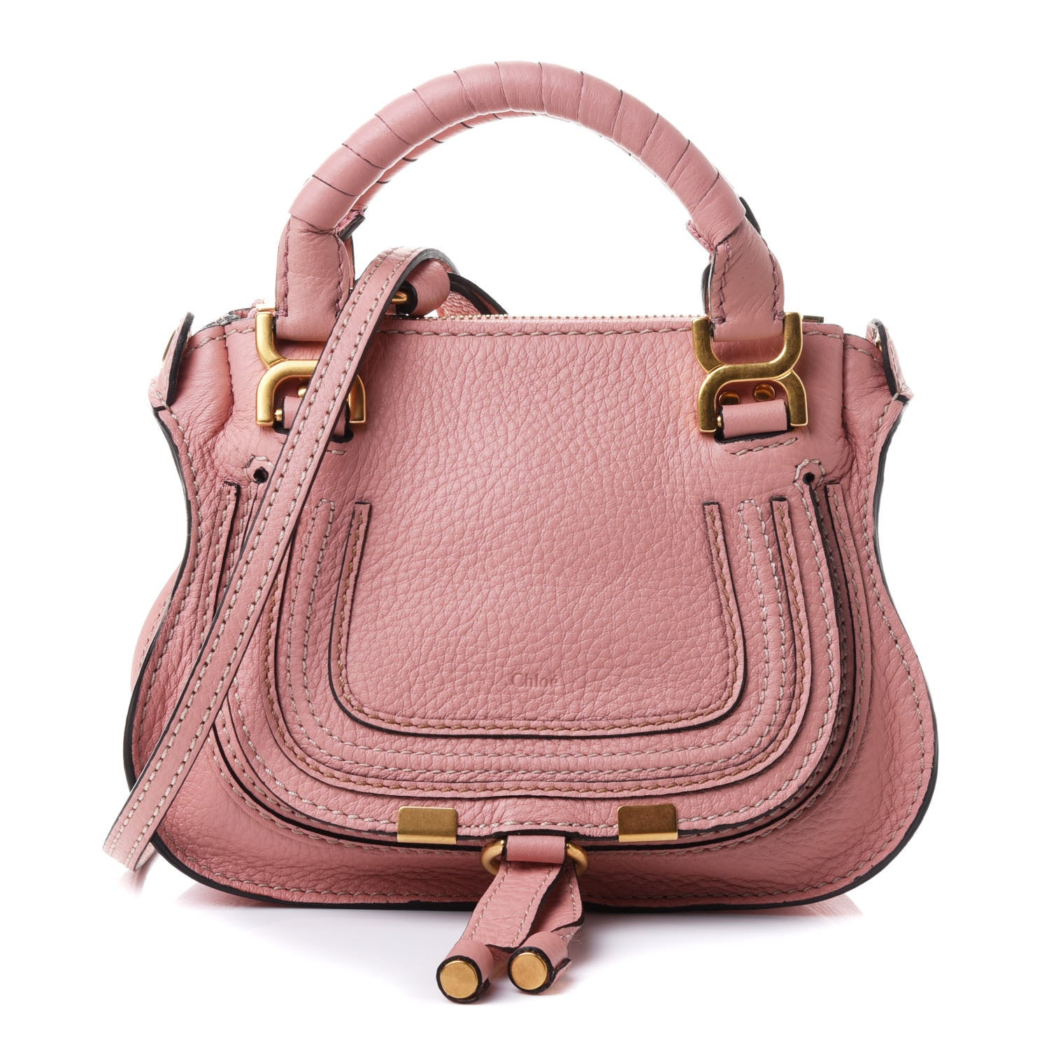 Chloe Calfskin Mini Marcie Satchel Fallow Pink 1 of 4