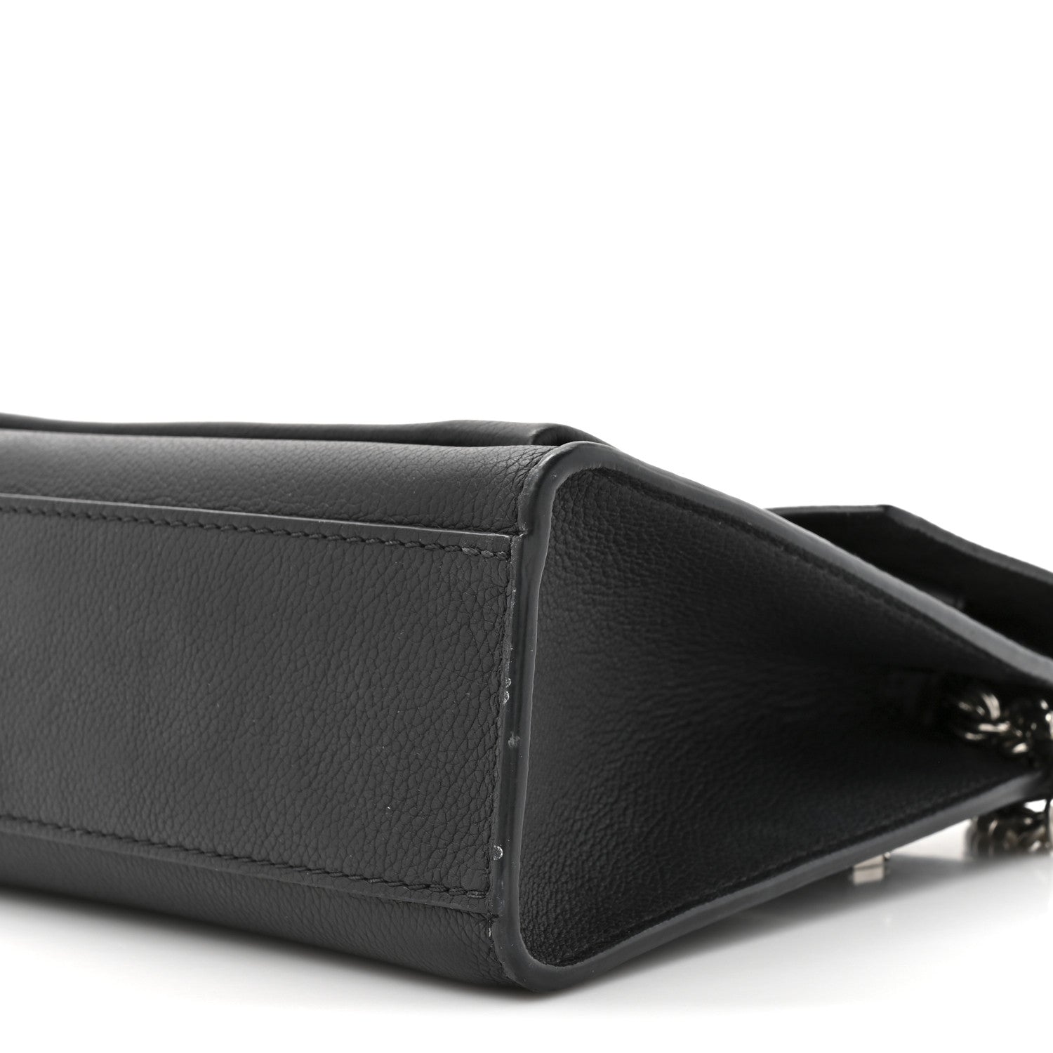 Louis Vuitton Soft Calfskin Mylockme Chain Bag BB Black 8 of 12